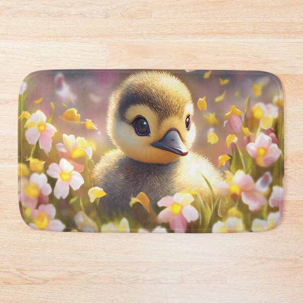 Item preview, Baby Duckling Surrounded by Flowers designed and sold by Expressive Vision.