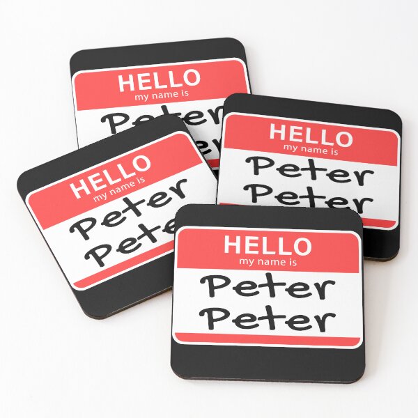 Item preview, Peter Peter - Hello My Name Is Peter Peter Pumpkin Eater Name Tag Halloween Costume Shirt designed and sold by Halloweenville.