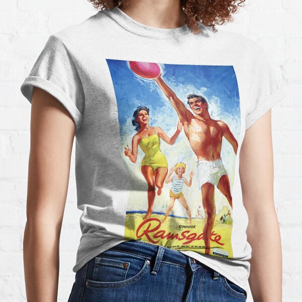 England Ramsgate Restored Vintage Travel Poster Classic T-Shirt