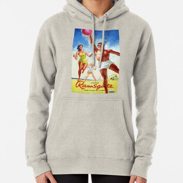 England Ramsgate Restored Vintage Travel Poster Pullover Hoodie