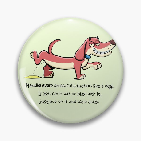 Item preview,  dachshund peeing and smiling while doing it designed and sold by duxpavlic.