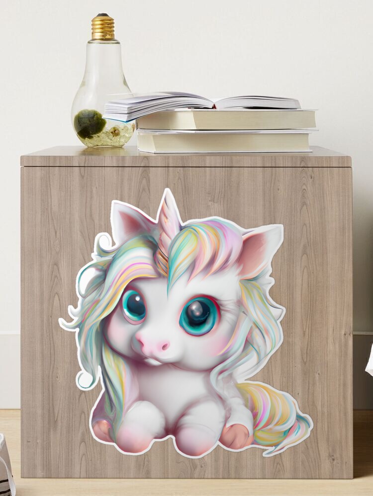 Unicorn water bottle featuring pastel painting by child artist