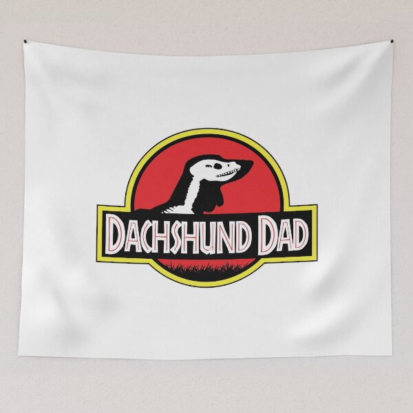 Item preview, (For Bright Background) Jurassic Dachshund Dad designed and sold by More Cute Dogs.
