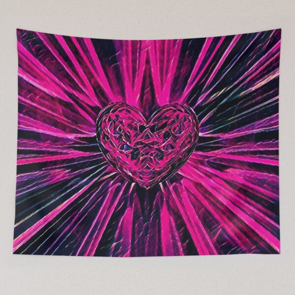 Item preview, Immaculate Heart (hot pink) designed and sold by MidnightRain.