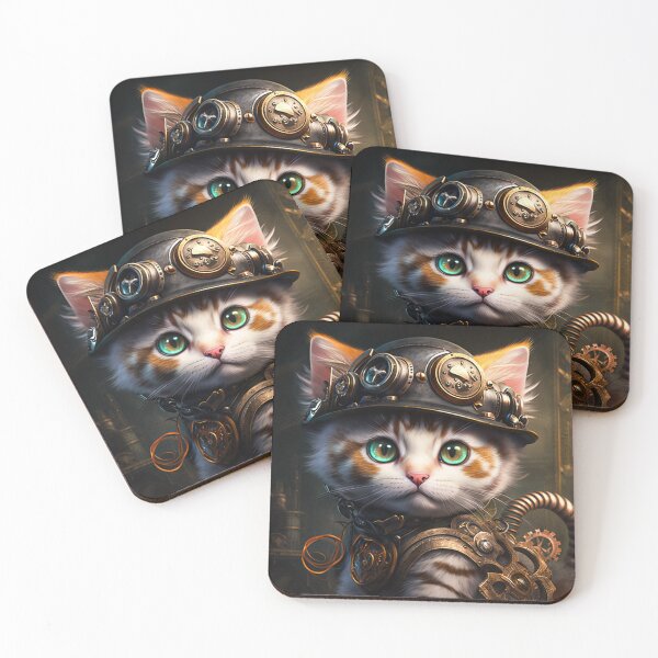 Item preview, The Steamkitten Siblings - Heather designed and sold by DoublecrashArt.