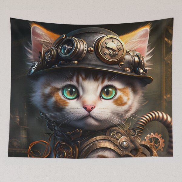 Item preview, The Steamkitten Siblings - Heather designed and sold by DoublecrashArt.