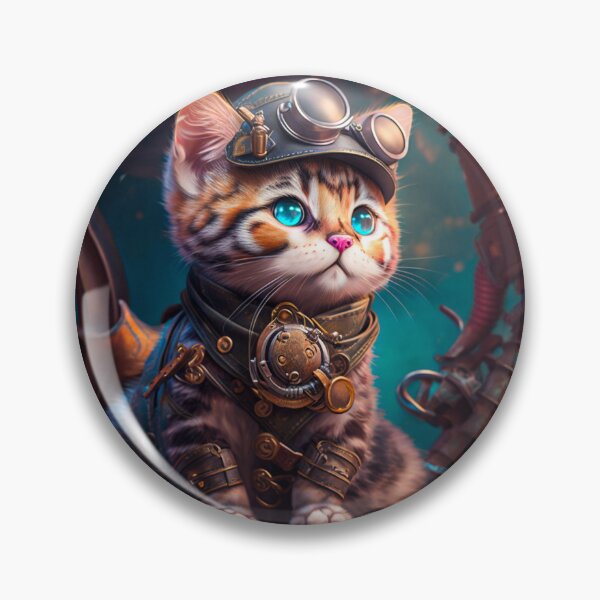 Item preview, The Steamkitten Siblings - Fluffy designed and sold by DoublecrashArt.