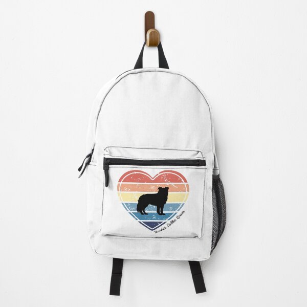 Item preview, Border Collie Lover Retro Sunset Heart designed and sold by Print-A-Joke.