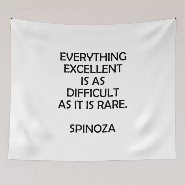 Item preview, Spinoza philosophical quotes about life designed and sold by Inspirationmotivation.