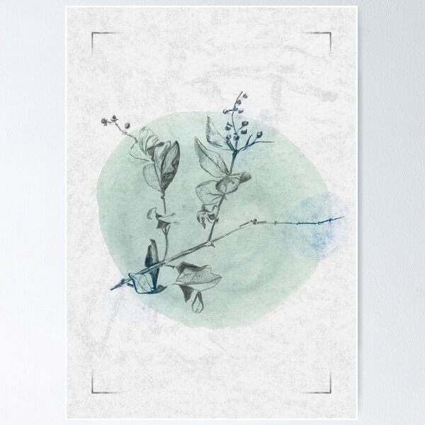 Item preview, Delicate - Green and Blue designed and sold by -SoJa-.