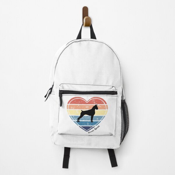 Item preview, Boxer Lover Retro Sunset Heart designed and sold by Print-A-Joke.