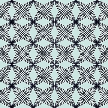Vorschaubild zum Design Geometrie Tasse türkis dunkelblau von lafortissima