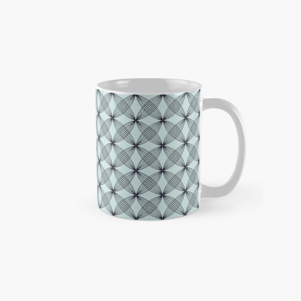 Geometry mug turquoise dark blue Classic Mug
