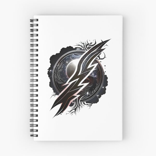 Item preview, Black Tribal Lightning Bolt designed and sold by ShadowAndSlate.
