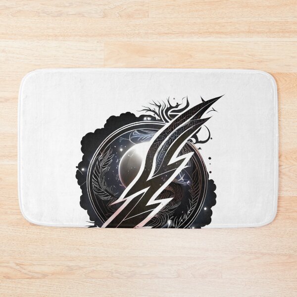Item preview, Black Tribal Lightning Bolt designed and sold by ShadowAndSlate.