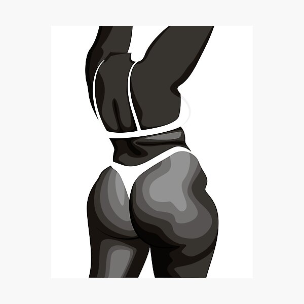 Sexy African American Woman in Thongs With Big Afro Back Facing Butt Hips  Sip Paint Outline Illustration Vector SVG JPG PNG Cutting Files -   Ireland