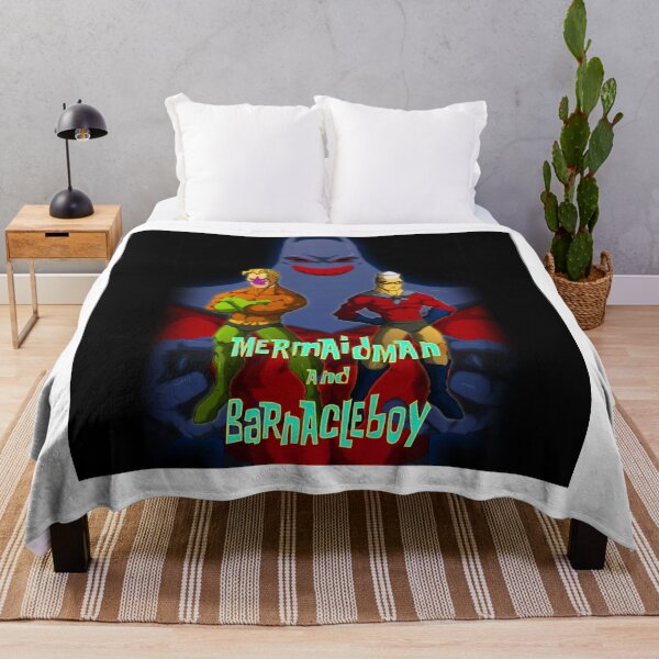 Aperçu de l'œuvre Mermaid Man et Bernacle Boy Fanart Merch créée et vendue par BurstArtMod.