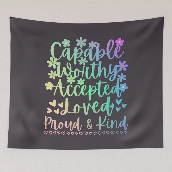 Item preview, Inspirational Kind Retro Flowers Hearts designed and sold by SunfullyYours.