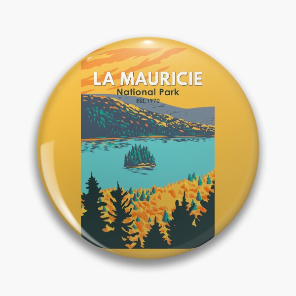 Item preview, La Mauricie National Park Travel Art Vintage designed and sold by KrisSidDesigns.