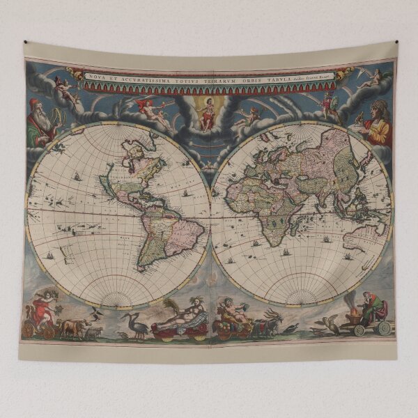 Item preview, Step Back in Time | Admire the Beauty and Precision of Nova et Accuratissima Terrarum Orbis Tabula Map designed and sold by Strad Digital ART.