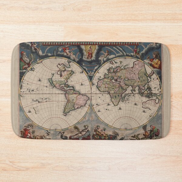 Item preview, Step Back in Time | Admire the Beauty and Precision of Nova et Accuratissima Terrarum Orbis Tabula Map designed and sold by Strad Digital ART.