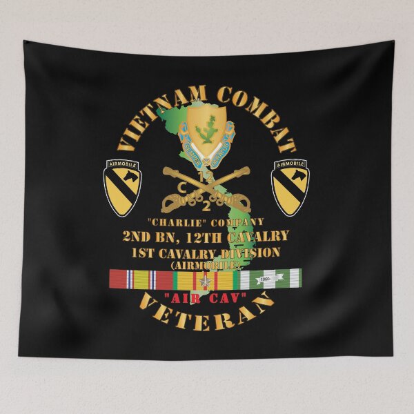 Item preview, Army - Vietnam Combat Cavalry Veteran w C Company 2nd Bn 12th Cav DUI - 1st Cav Div X 300 designed and sold by Military Insignia Products.