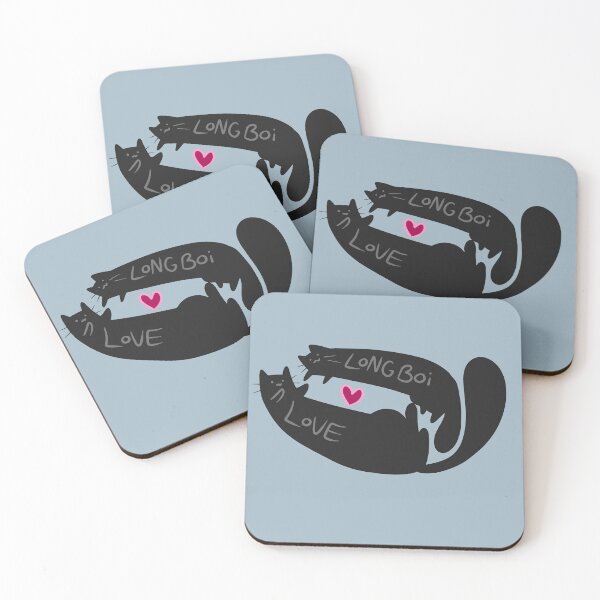 Item preview, Long Boi Love Black Cats designed and sold by SaradaBoru.