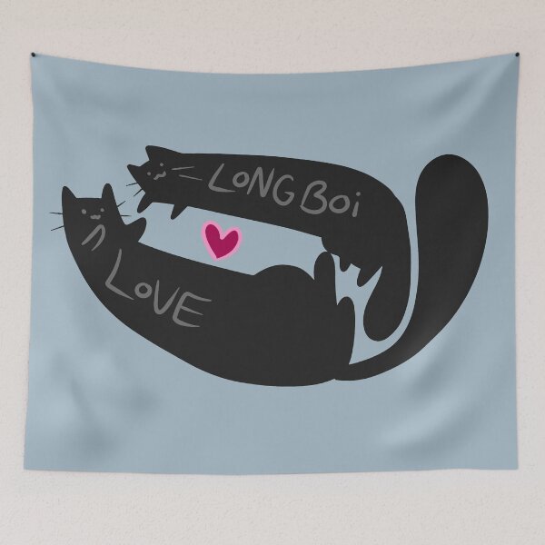 Item preview, Long Boi Love Black Cats designed and sold by SaradaBoru.