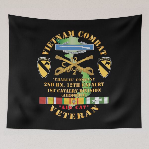 Item preview, Army - Vietnam Combat Cavalry Veteran w C Company 2nd Bn 12th Cav w CIB - 1st Cav Div X 300 designed and sold by Military Insignia Products.