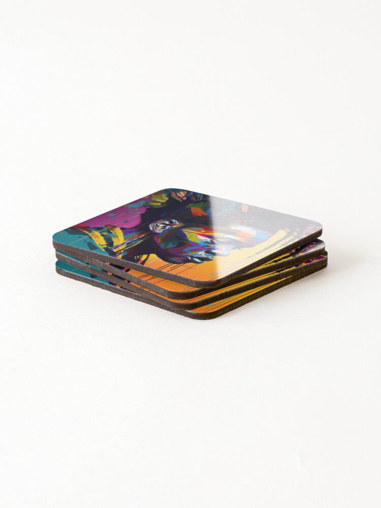 Thumbnail 4 of 5, Coasters (Set of 4), Color me Badd designed and sold by RASC23.
