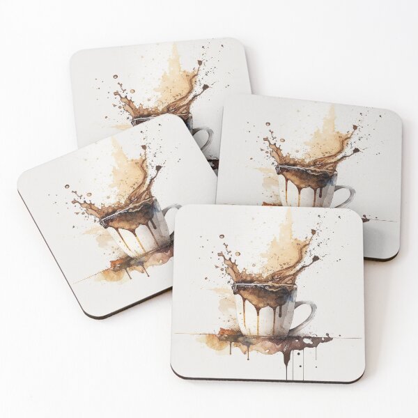 Item preview, coffee watercolor designed and sold by shokA Design.