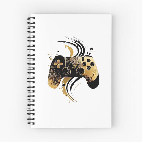 Item preview, Black and Gold Game Controller designed and sold by ShadowAndSlate.