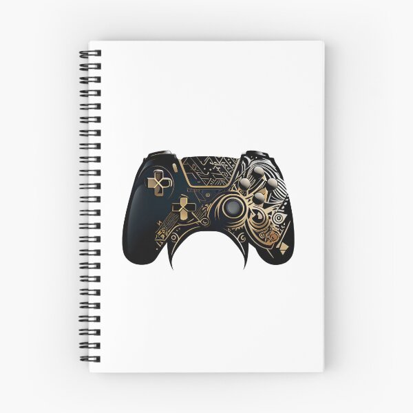 Item preview, Black Game Controller with Tribal Gold designed and sold by ShadowAndSlate.