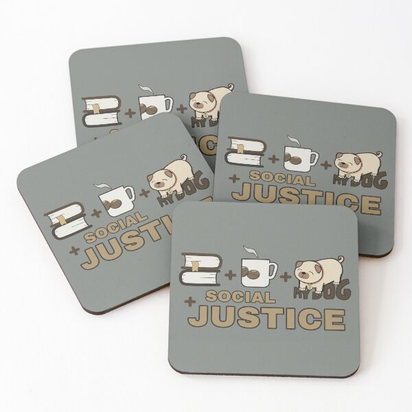 Item preview, Books And Coffee And Dogs And Social Justice designed and sold by ViewerEqualsPhoton.