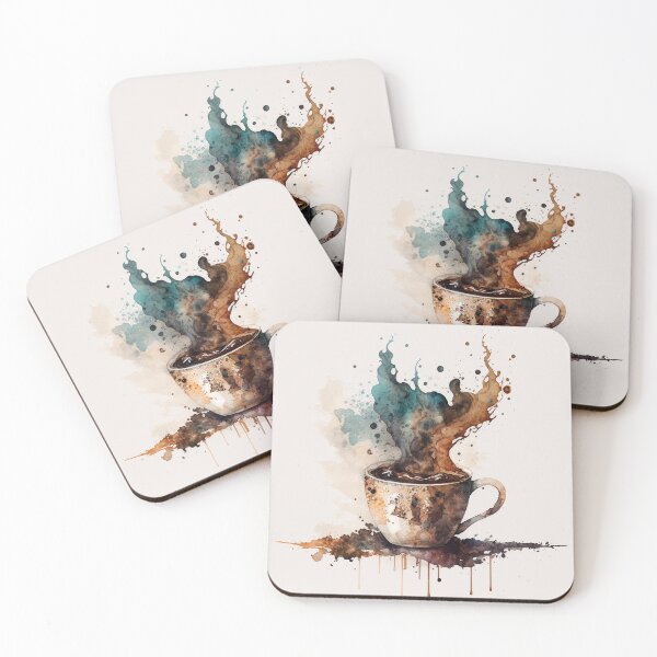 Item preview, coffee watercolor designed and sold by shokA Design.