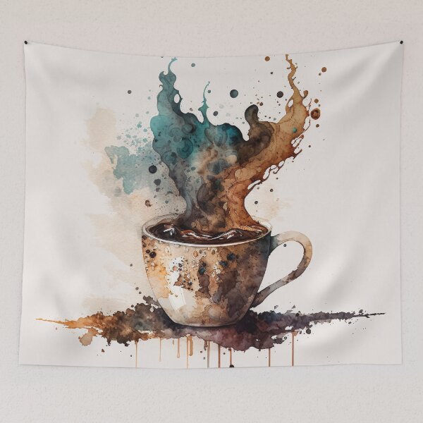Item preview, coffee watercolor designed and sold by shokA Design.