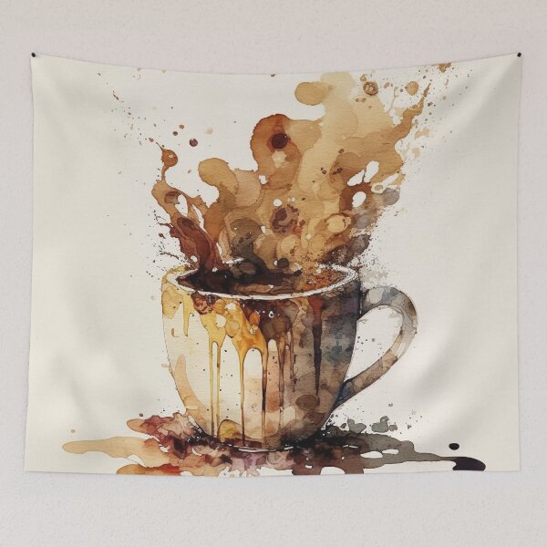 Item preview, coffee watercolor designed and sold by shokA Design.