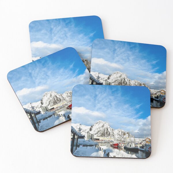 Item preview, Winter Fishing Moutain Town designed and sold by gracehzhuang.