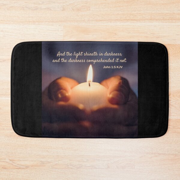 Item preview, John 1:5 King James Version Bible Verse designed and sold by Caregiverology.