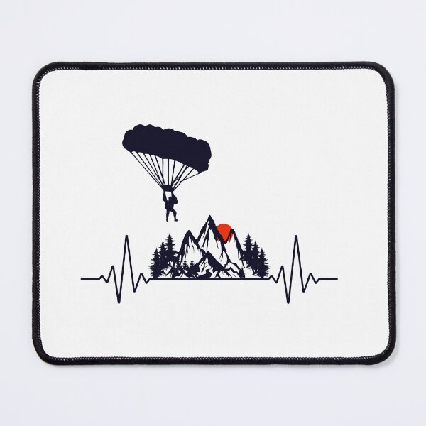 Item preview, Skydiving Parachute Skydive Skydiver Heartbeat Pulse designed and sold by TastefulTees.