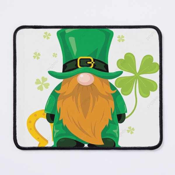Item preview, Saint Patrick with clover and golden horseshoe designed and sold by polich.
