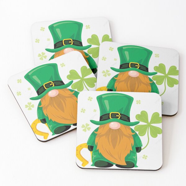 Item preview, Saint Patrick with clover and golden horseshoe designed and sold by polich.