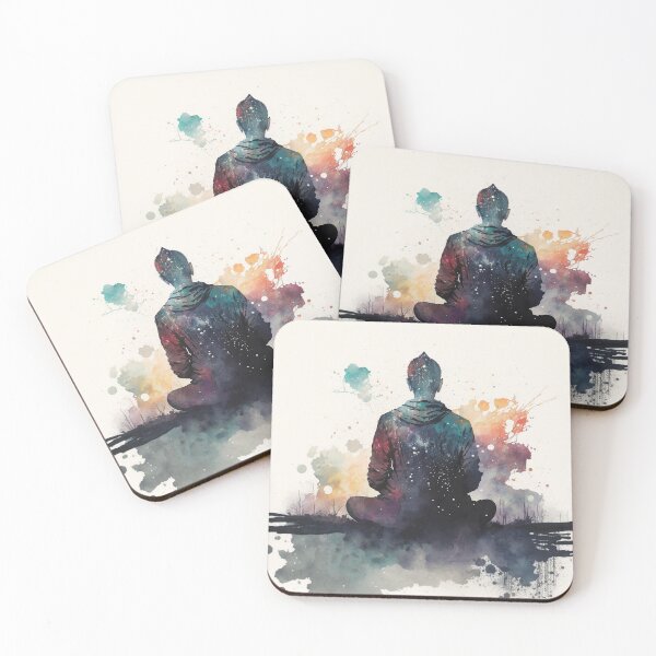 Artikelvorschau, meditation buddha watercolor entworfen und verkauft von shokA Design.