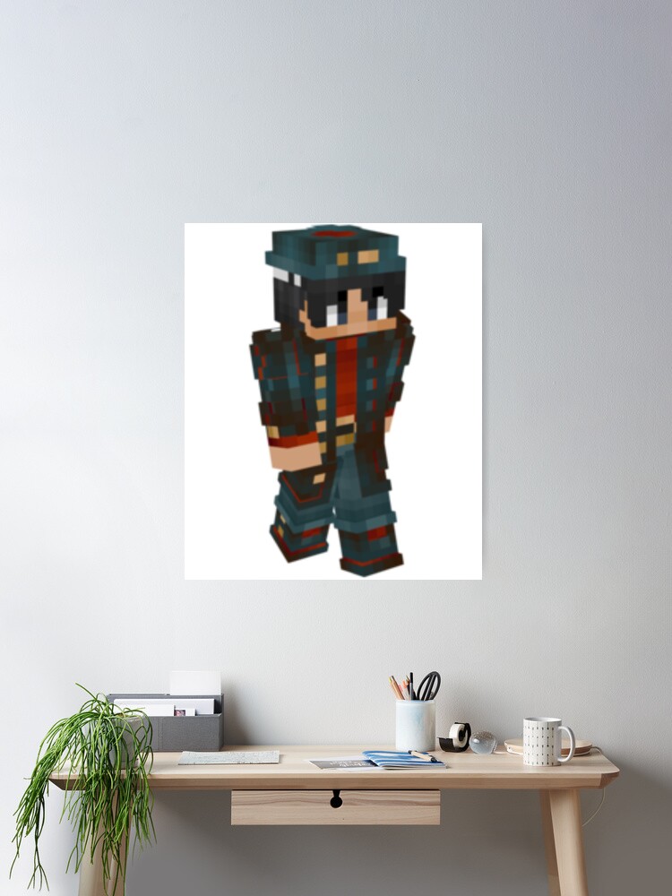 Sapnap minecraft skin, an art print by Vixy Draws - INPRNT