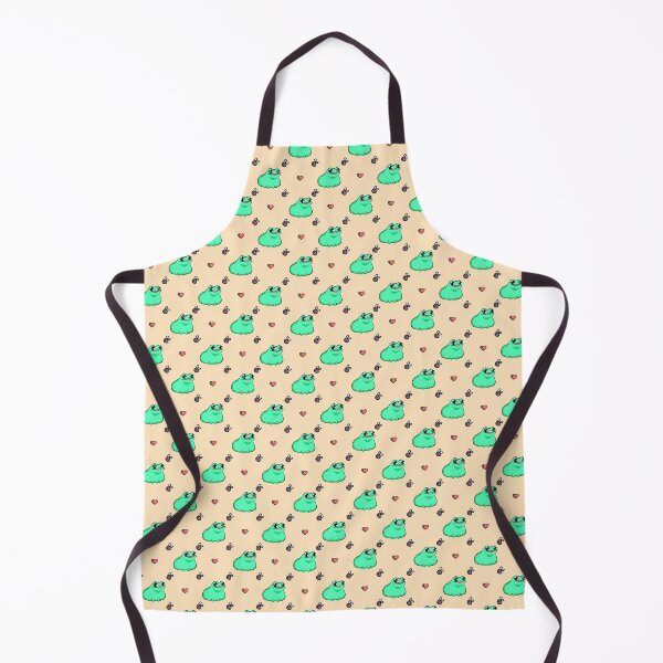 Item preview, Frog, Heart, and Fly Repeating Print (In Cream) designed and sold by Creepy-Cutesie.