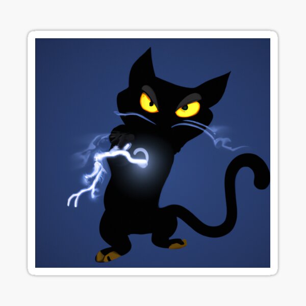 Cat Lightning Meme Stickers for Sale | Redbubble