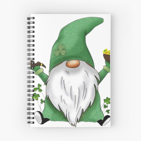 Item preview, st. Patrick  gnome with clover and gold designed and sold by polich.