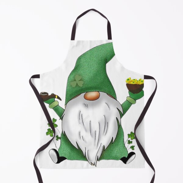 Item preview, st. Patrick  gnome with clover and gold designed and sold by polich.