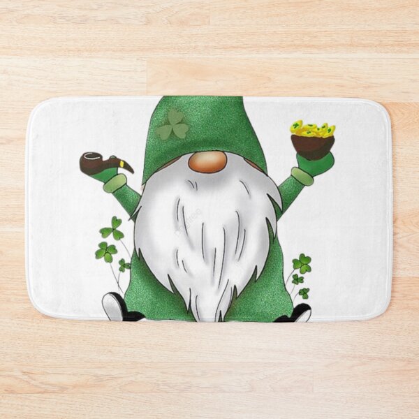 Item preview, st. Patrick  gnome with clover and gold designed and sold by polich.