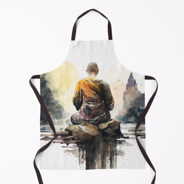 Item preview, meditation watercolor designed and sold by shokA Design.